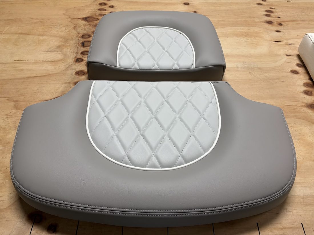 After: new custom boat upholstery