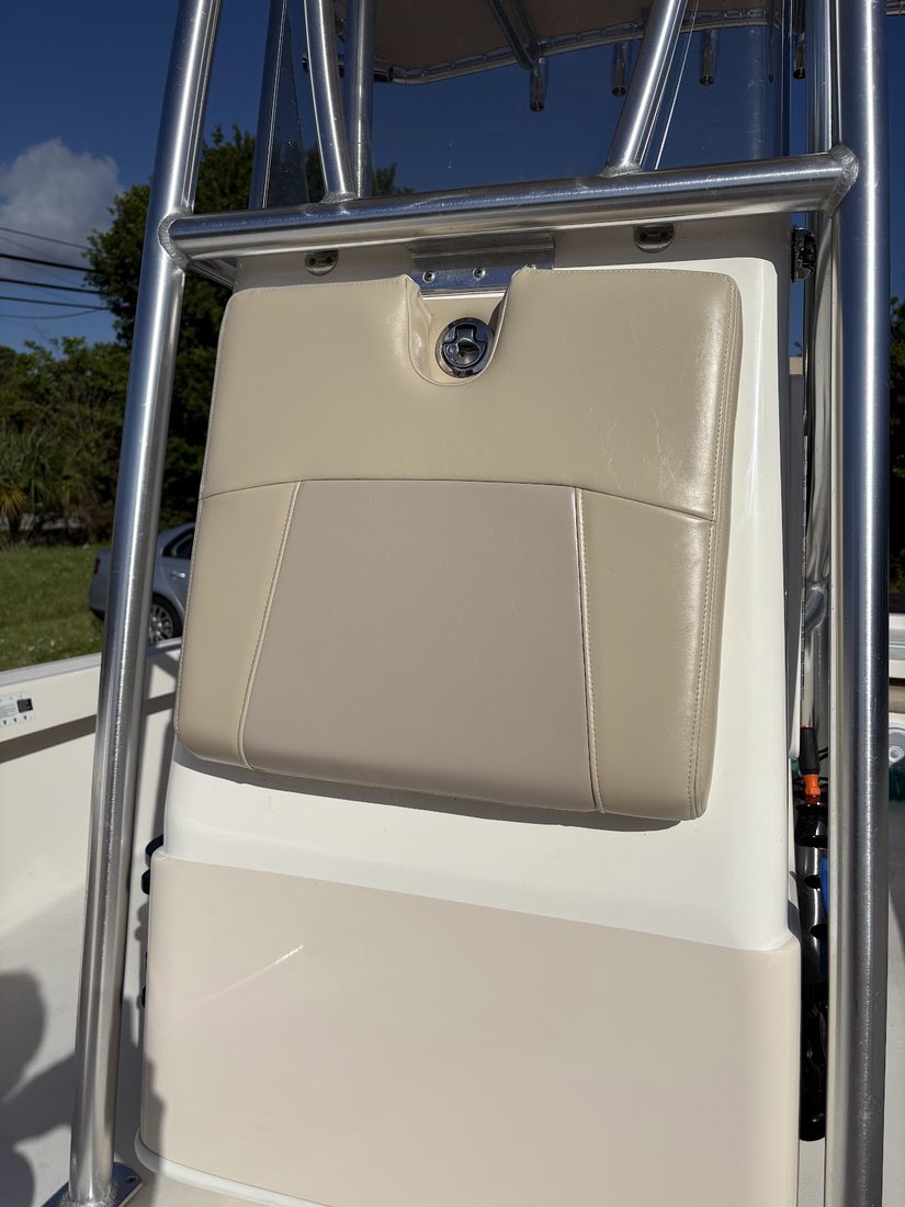 After: new custom boat upholstery