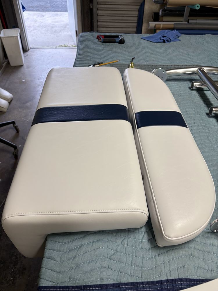 Custom marine cushions and upholstery
