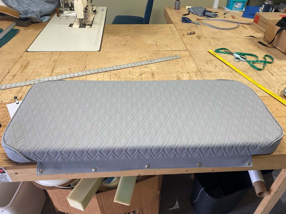Custom marine cushions and upholstery